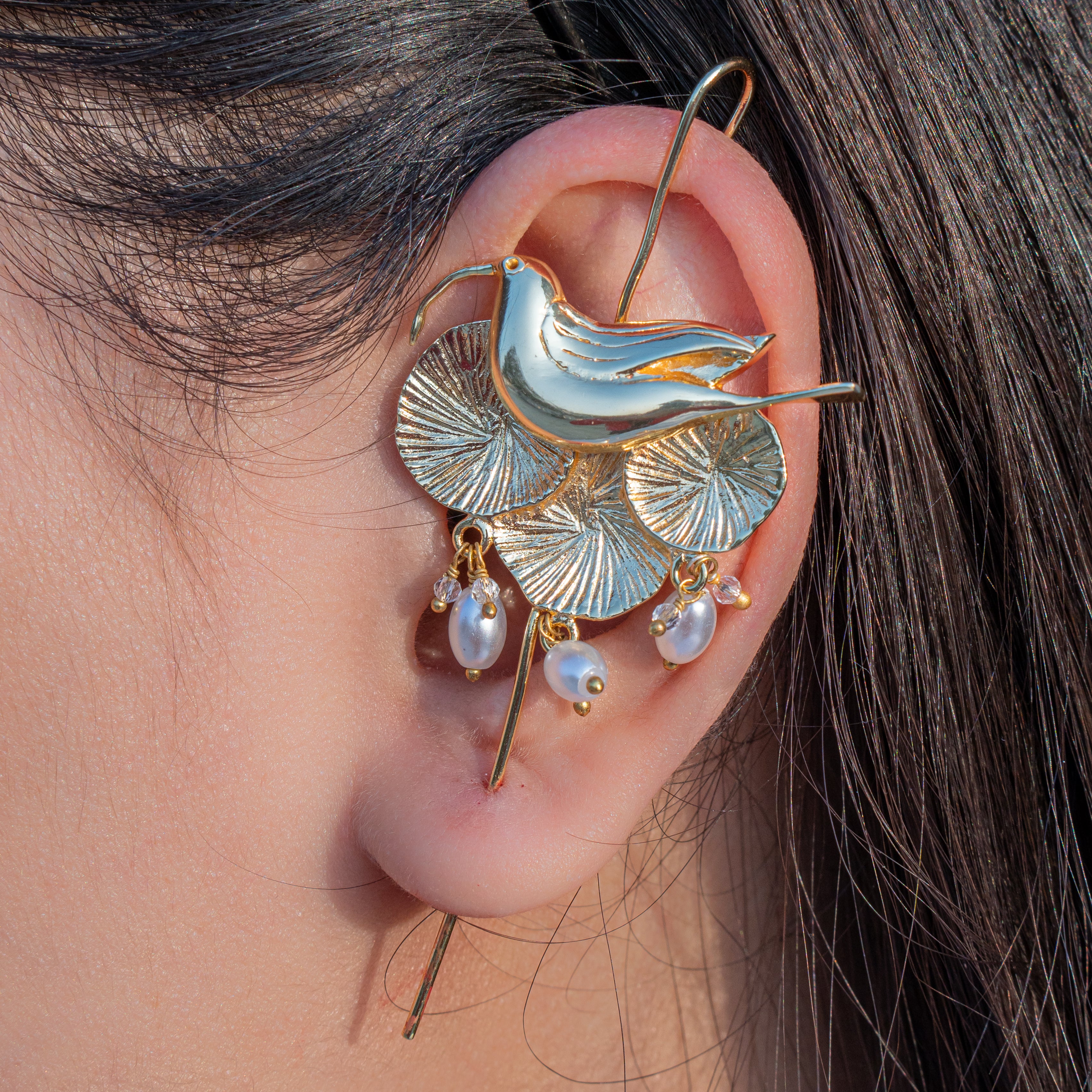 Bird earcuffs