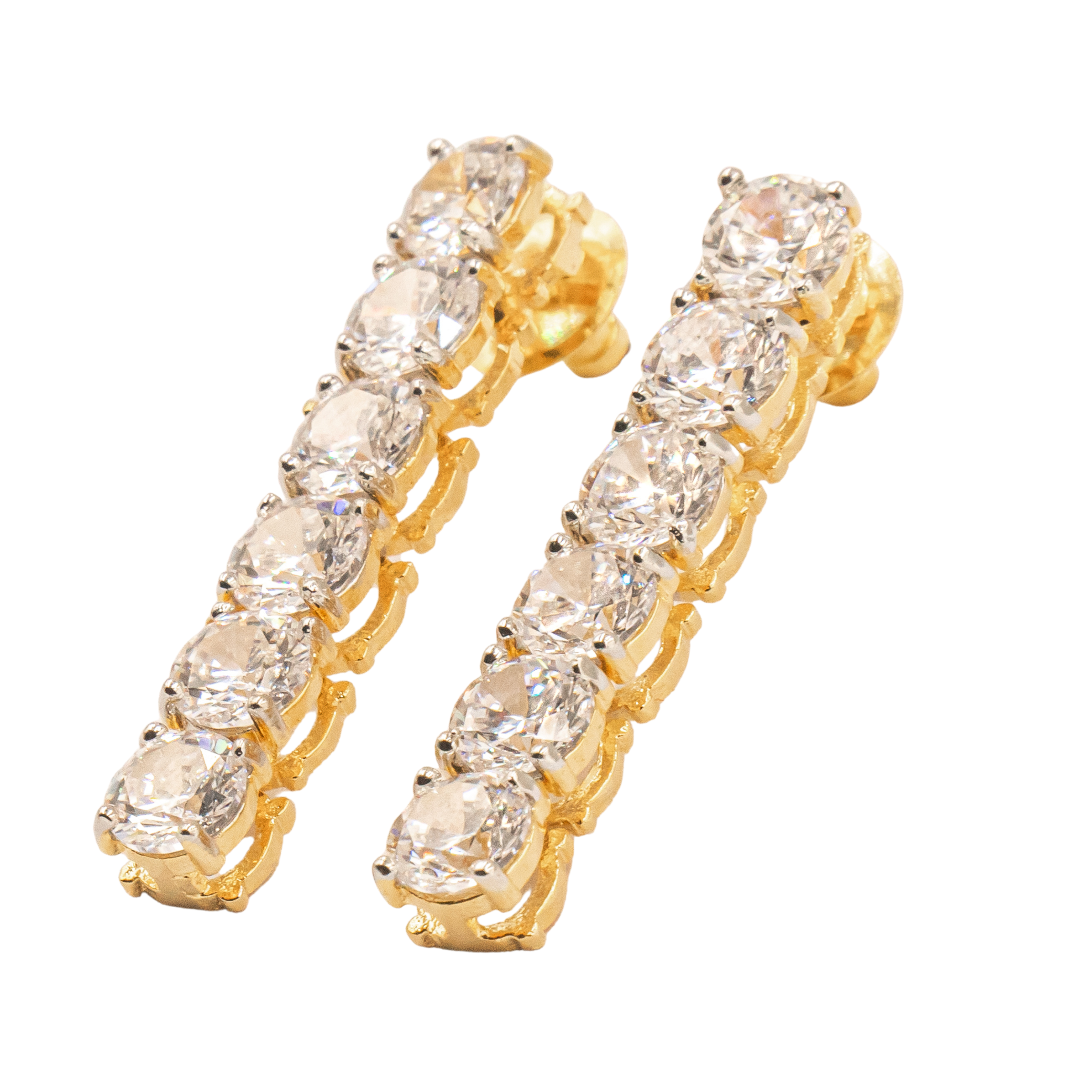 Diamond drop earrings