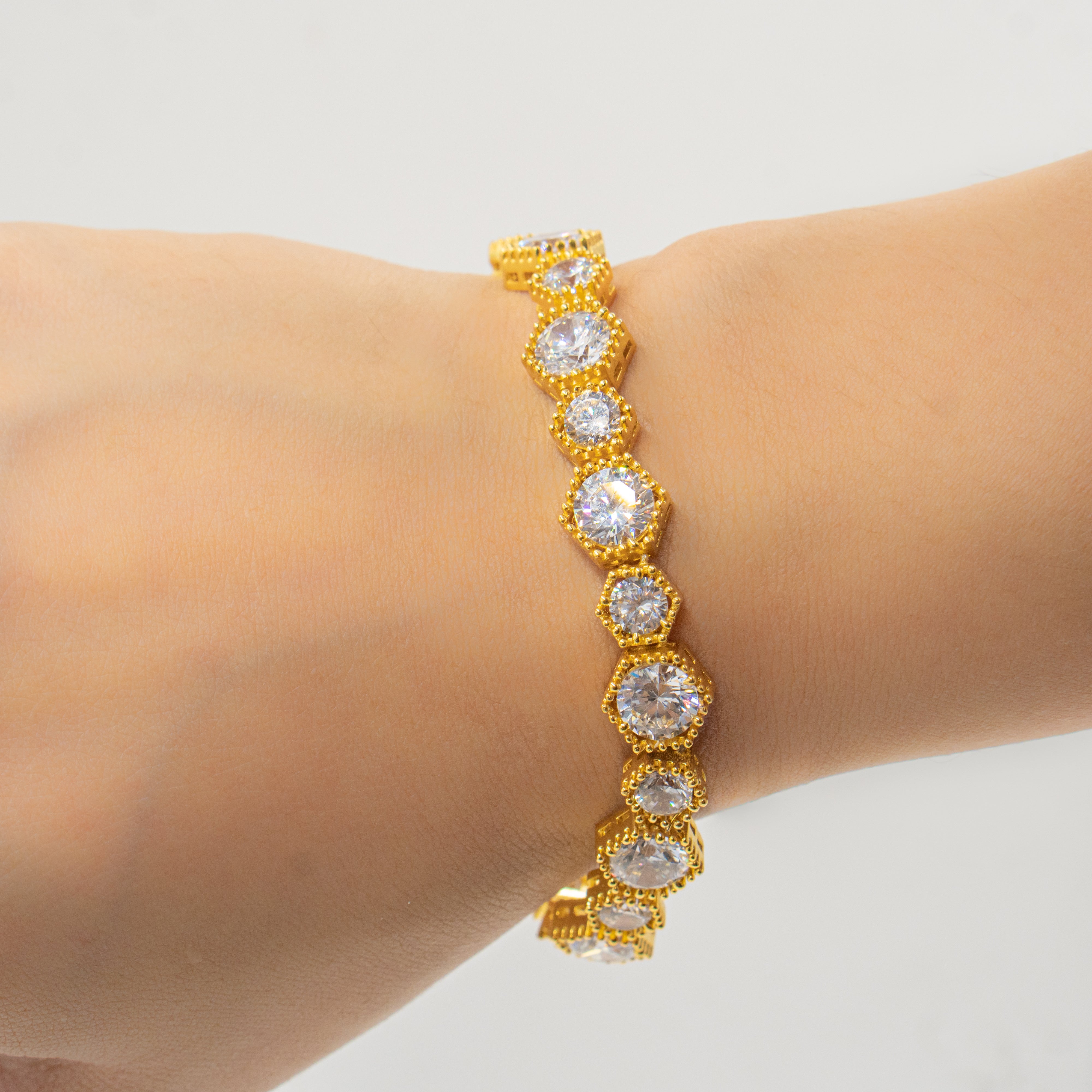 Drip of gold bracelet