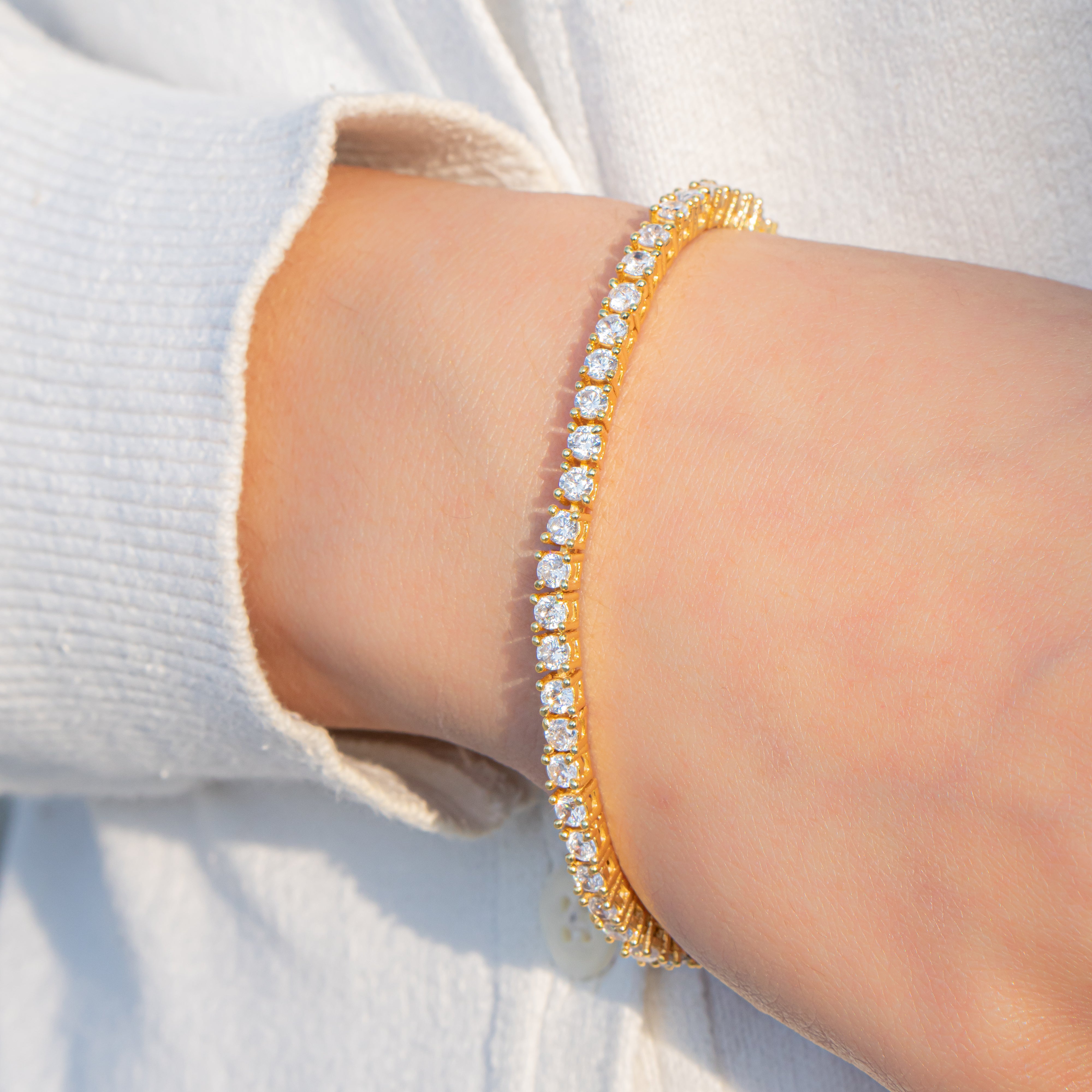 Classic luxe tennis bracelet