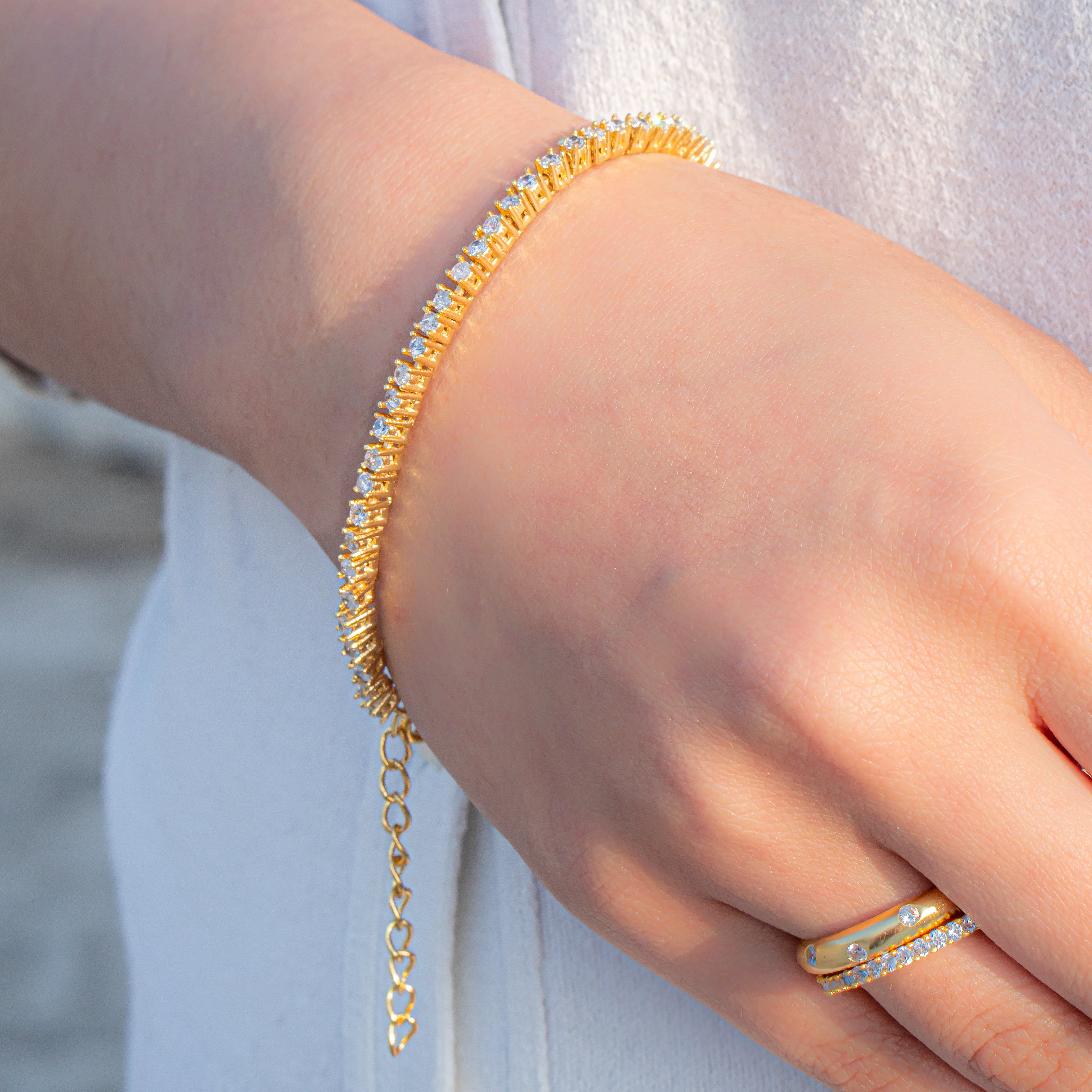 Classic luxe tennis bracelet