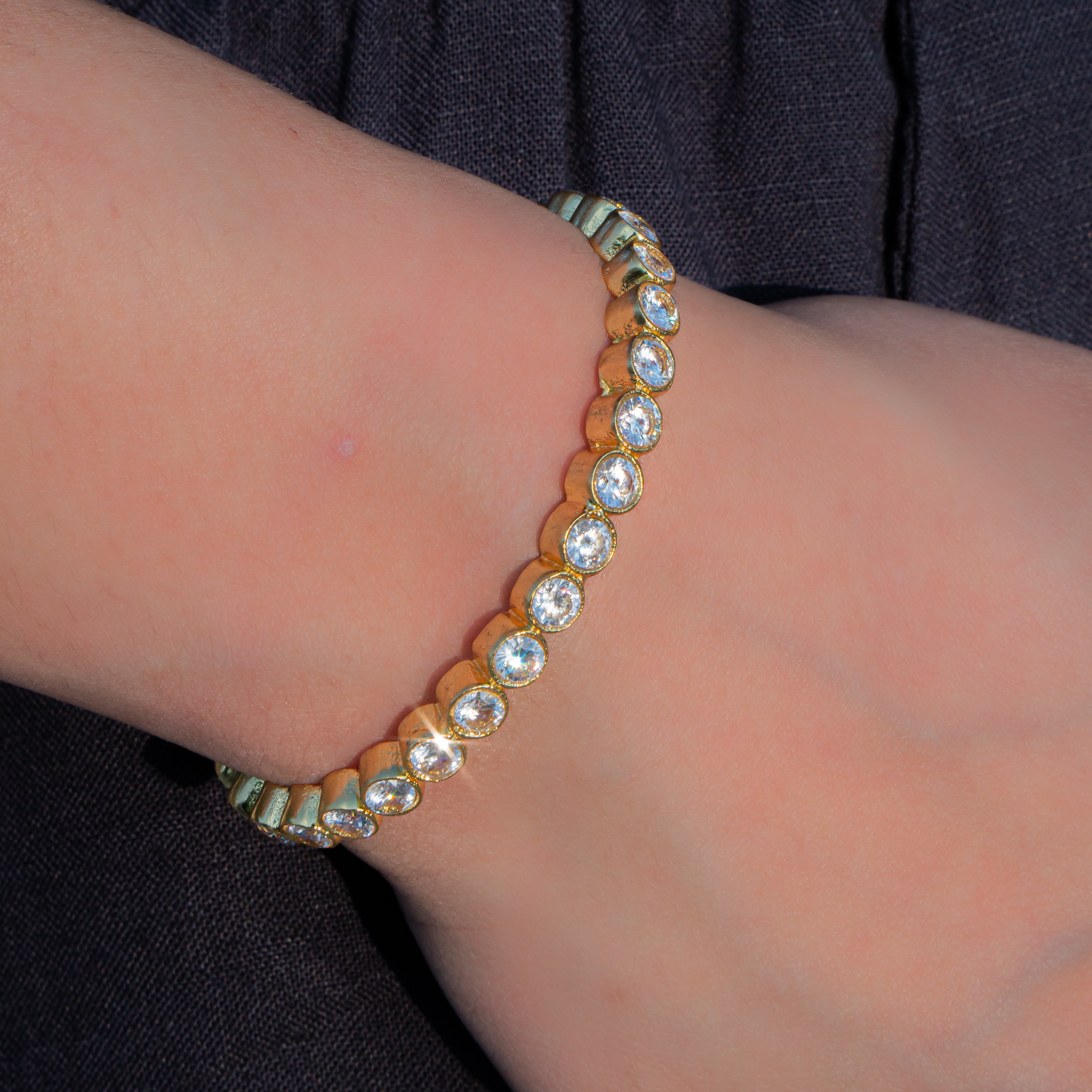 Dusk glow open ended bracelet