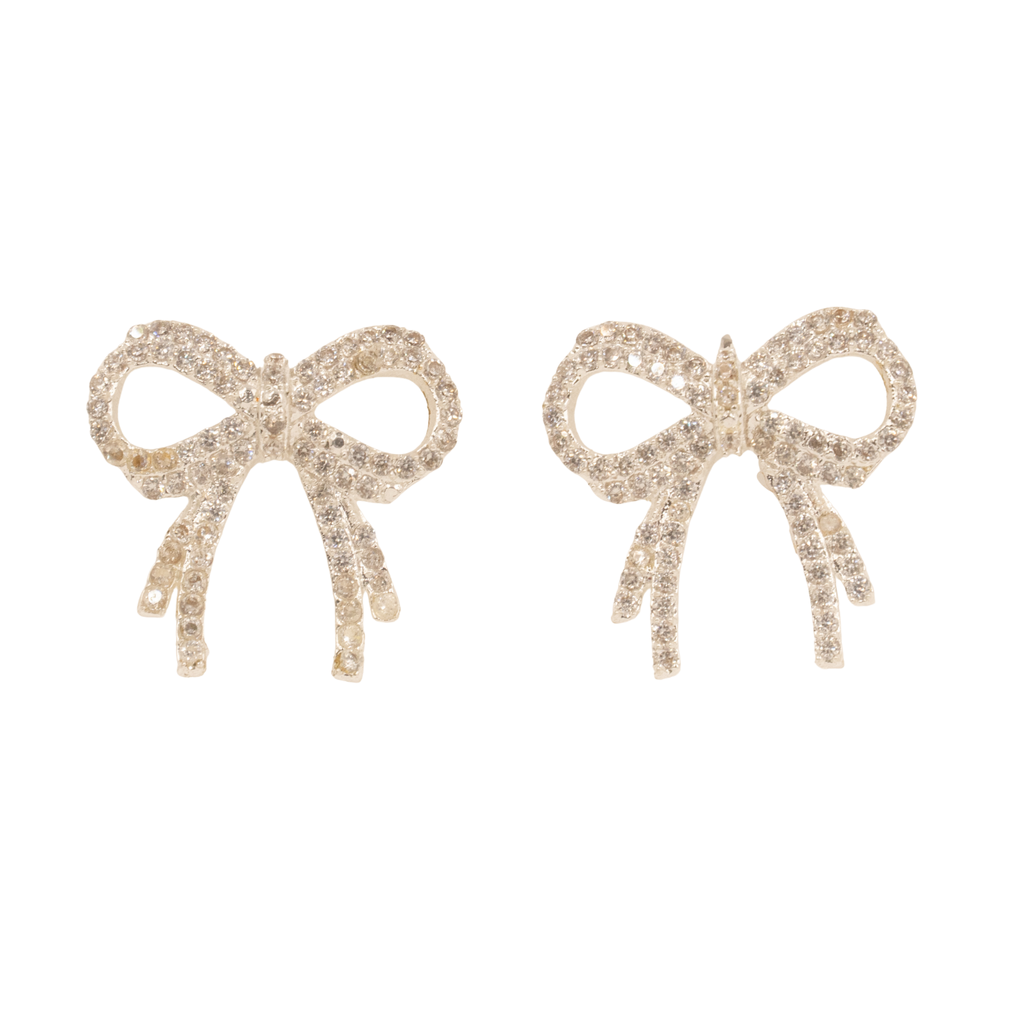 Dainty bow studs