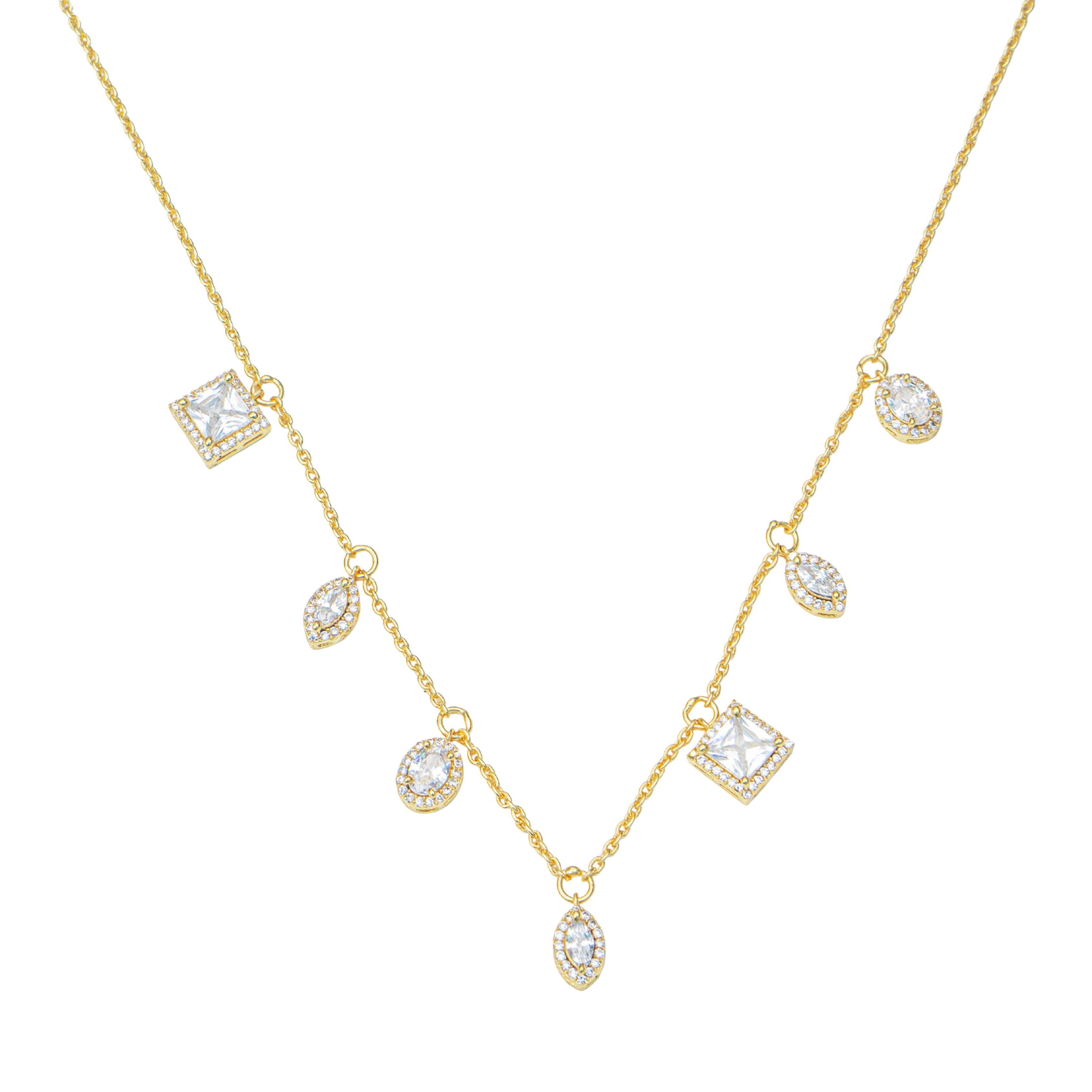 Shape of sparkle necklace