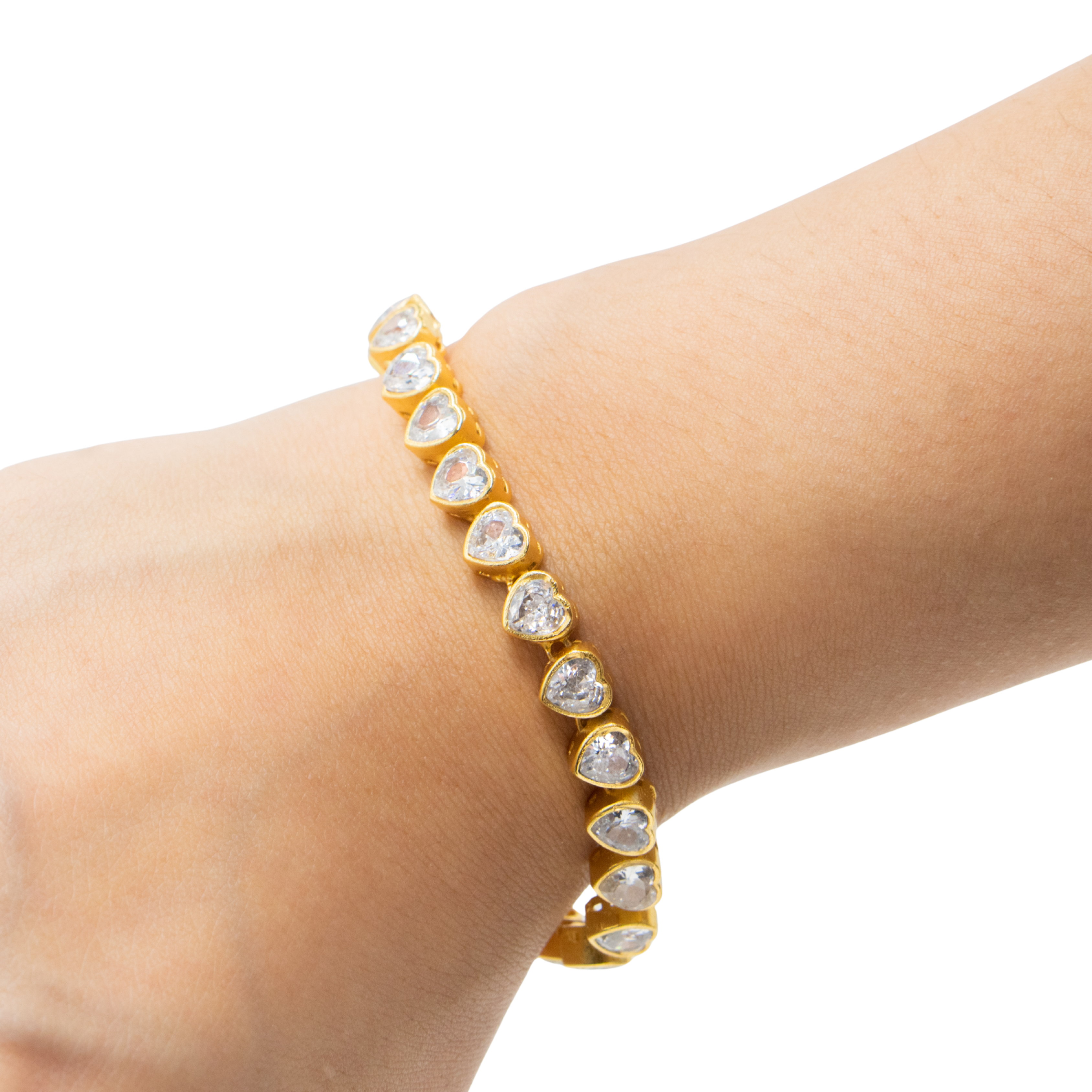 Pure heartline bracelet