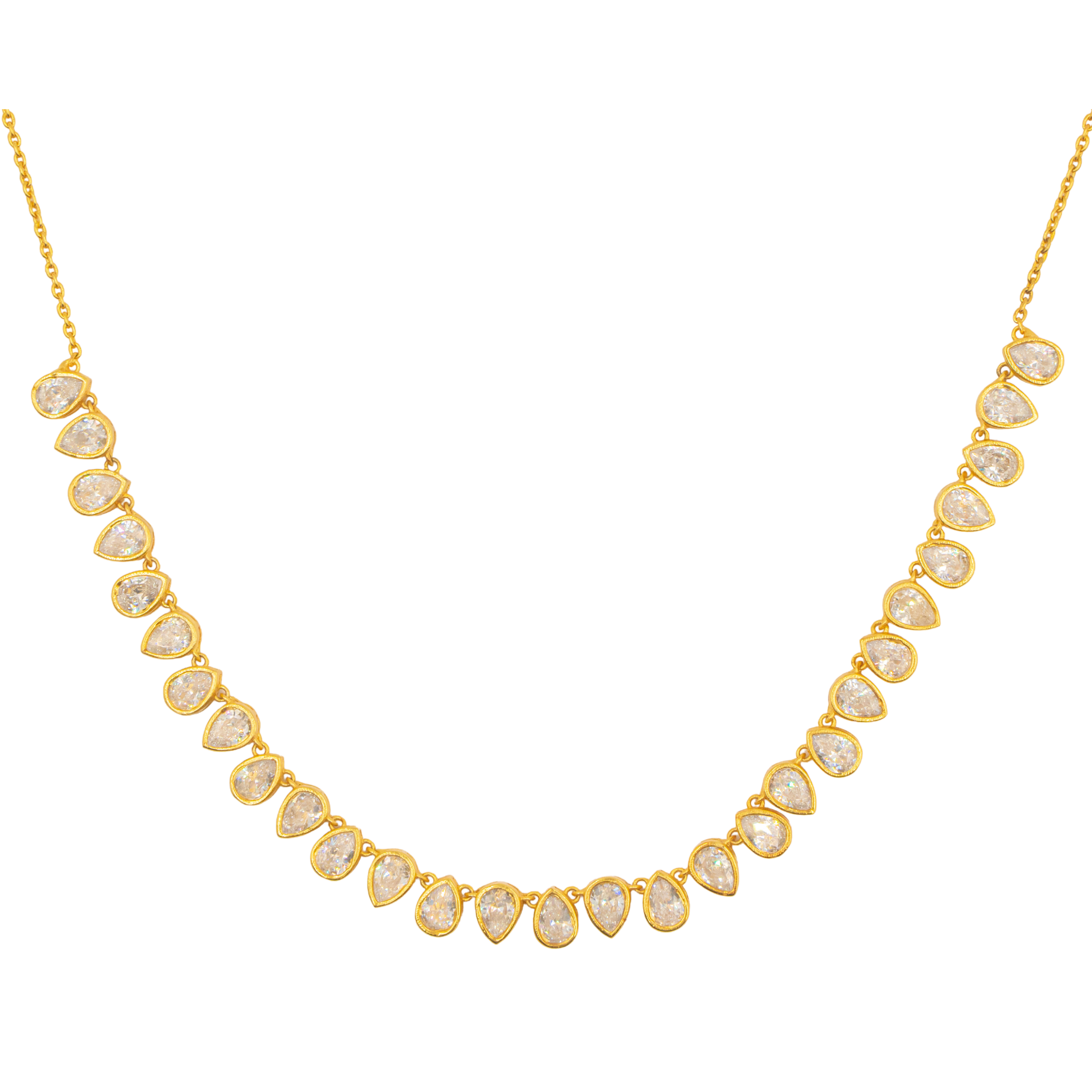 Effortless pear necklace